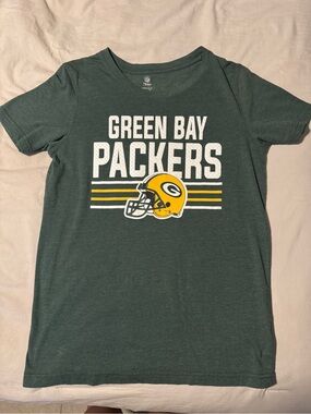 Green Bay Packers Graphic Tee - Forest Green with Yellow & White